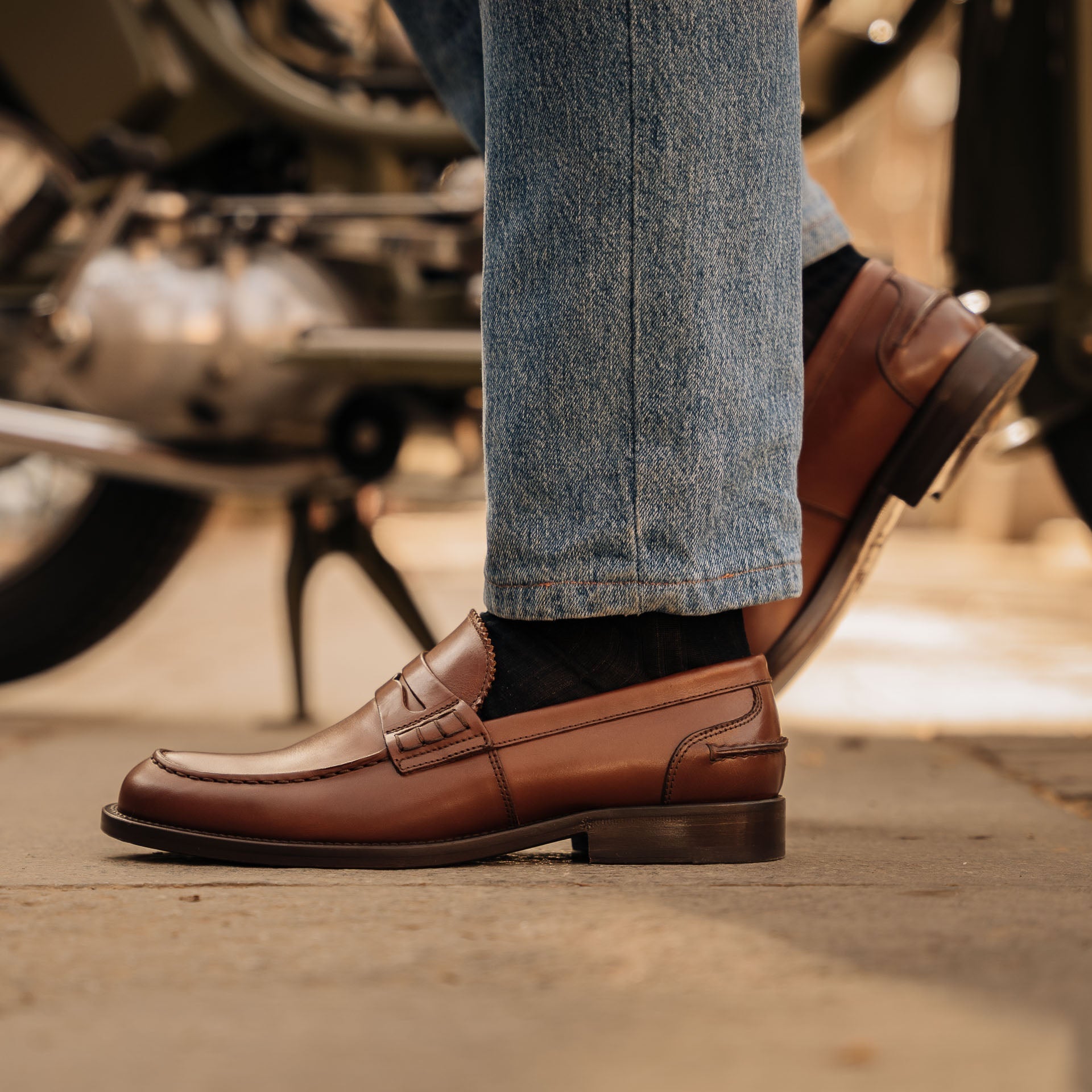 Vellano Harrowmere Brown Penny Loafers