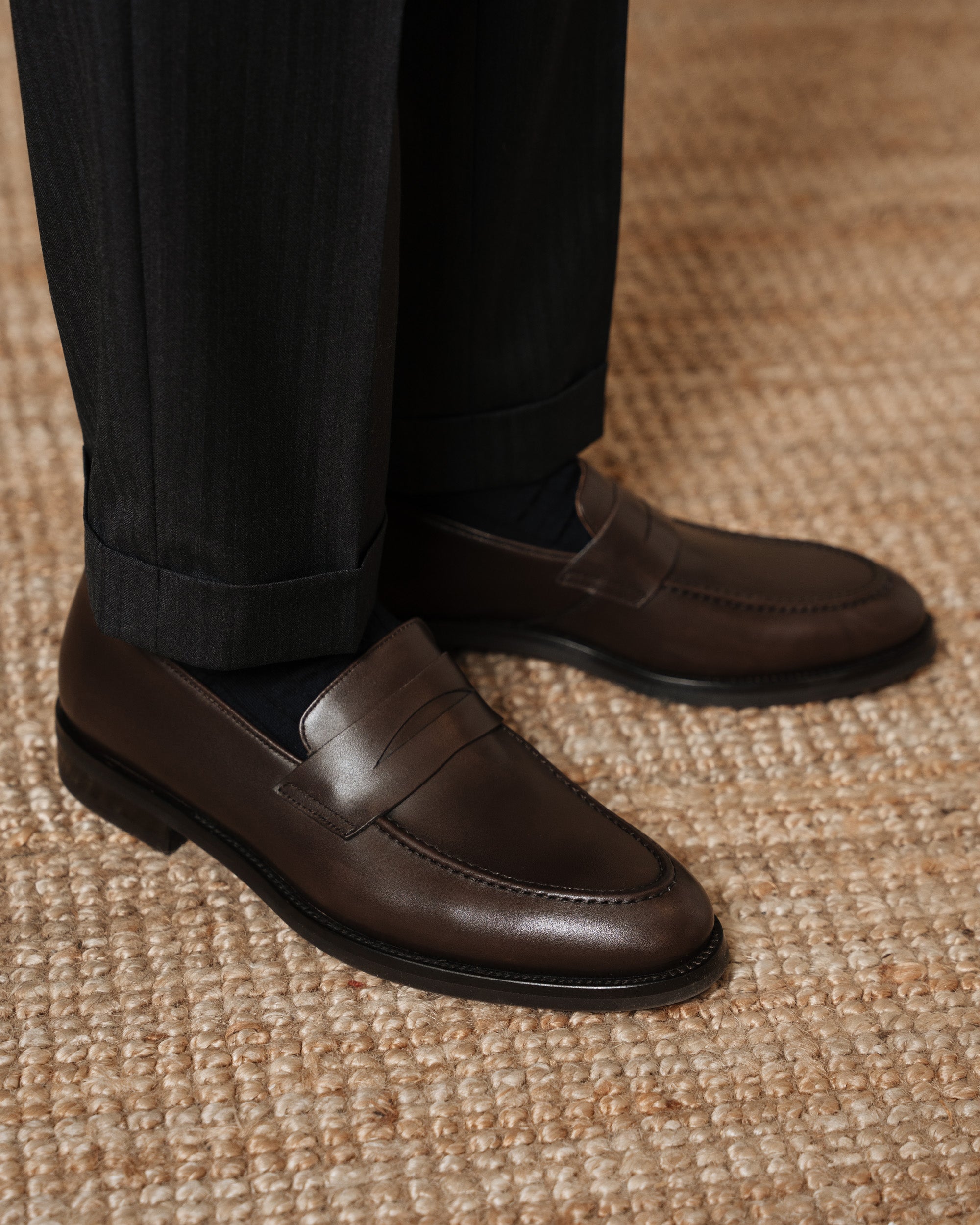 Vellano Harrowmere Tapered Dark Brown Loafers