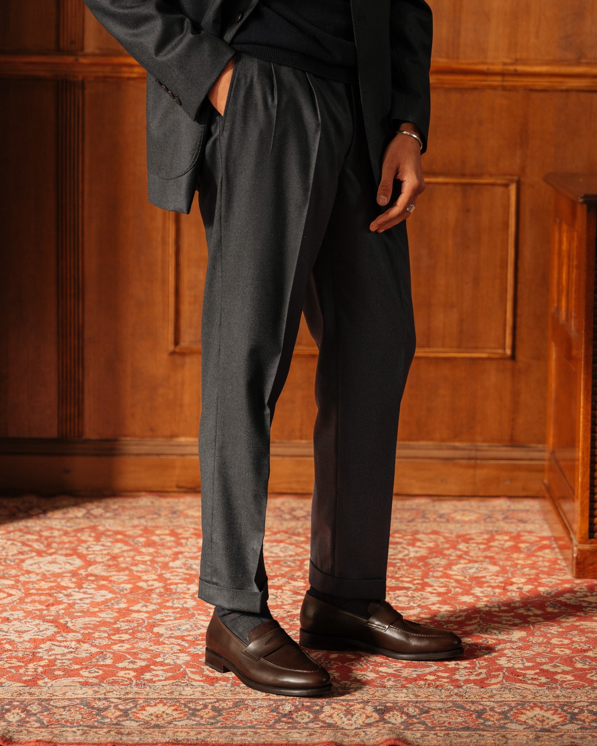 Vellano Harrowmere Dark Brown Penny Loafers