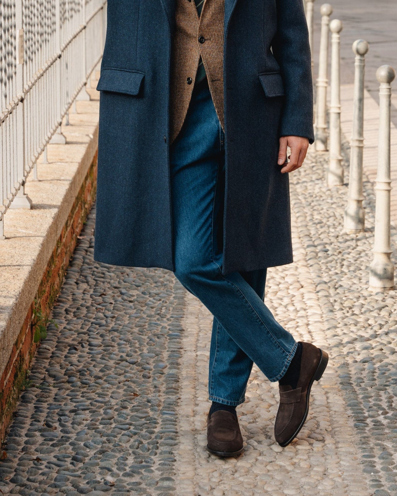 Vellano Harrowmere Suede Penny Loafers