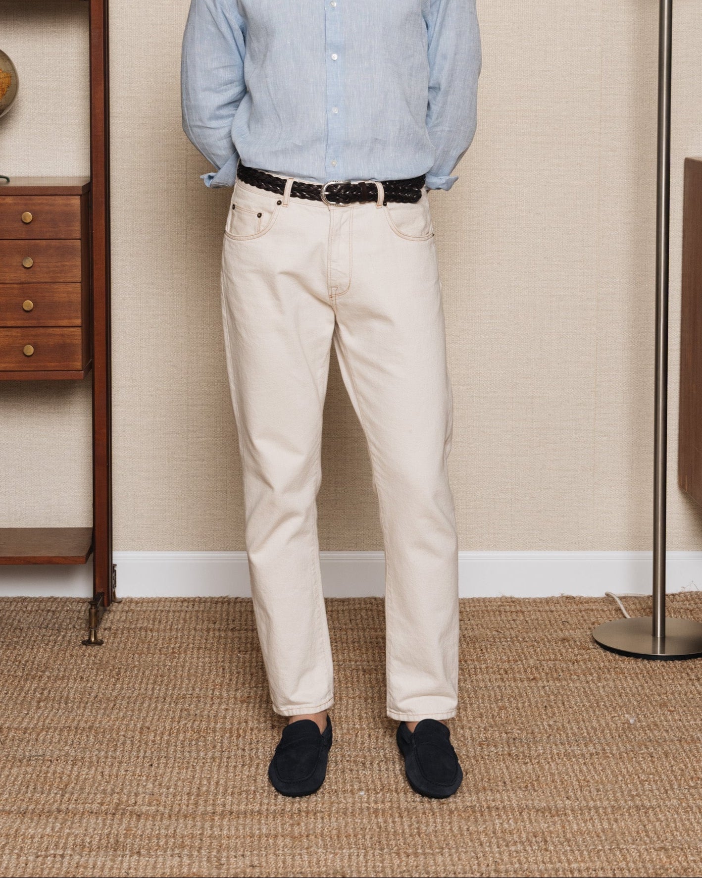 Vellano Eldwynd Blue Suede Moccasins