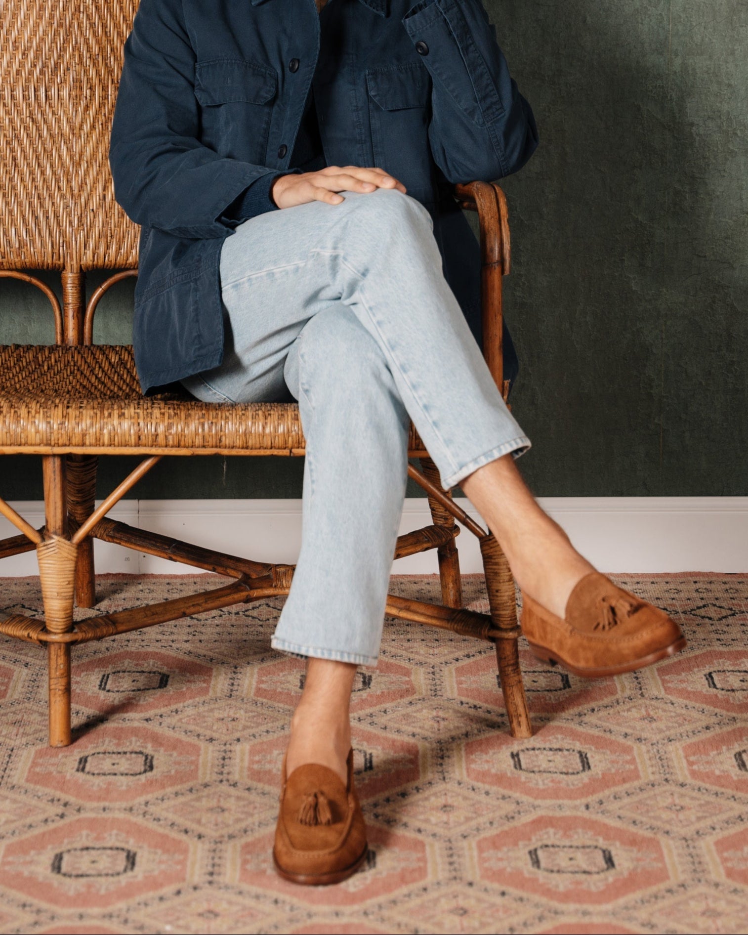 Vellano Marusee Tobacco Suede Loafers
