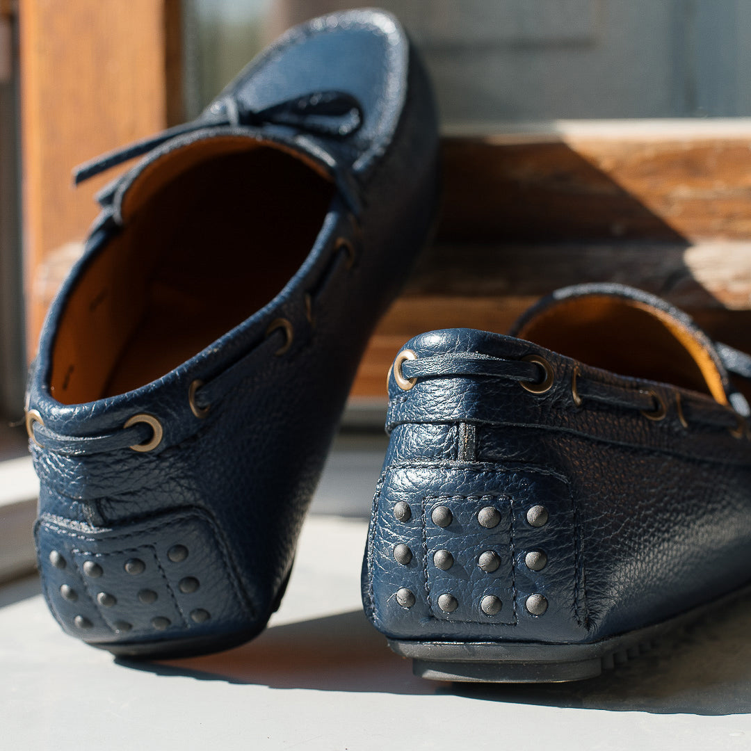 Vellano Eldwynd Blue Hammered Moccasins