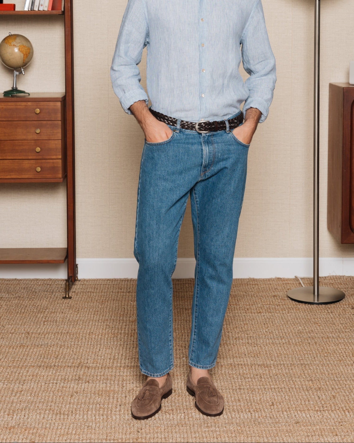 Vellano Straccadent Bark Brown Suede Loafers