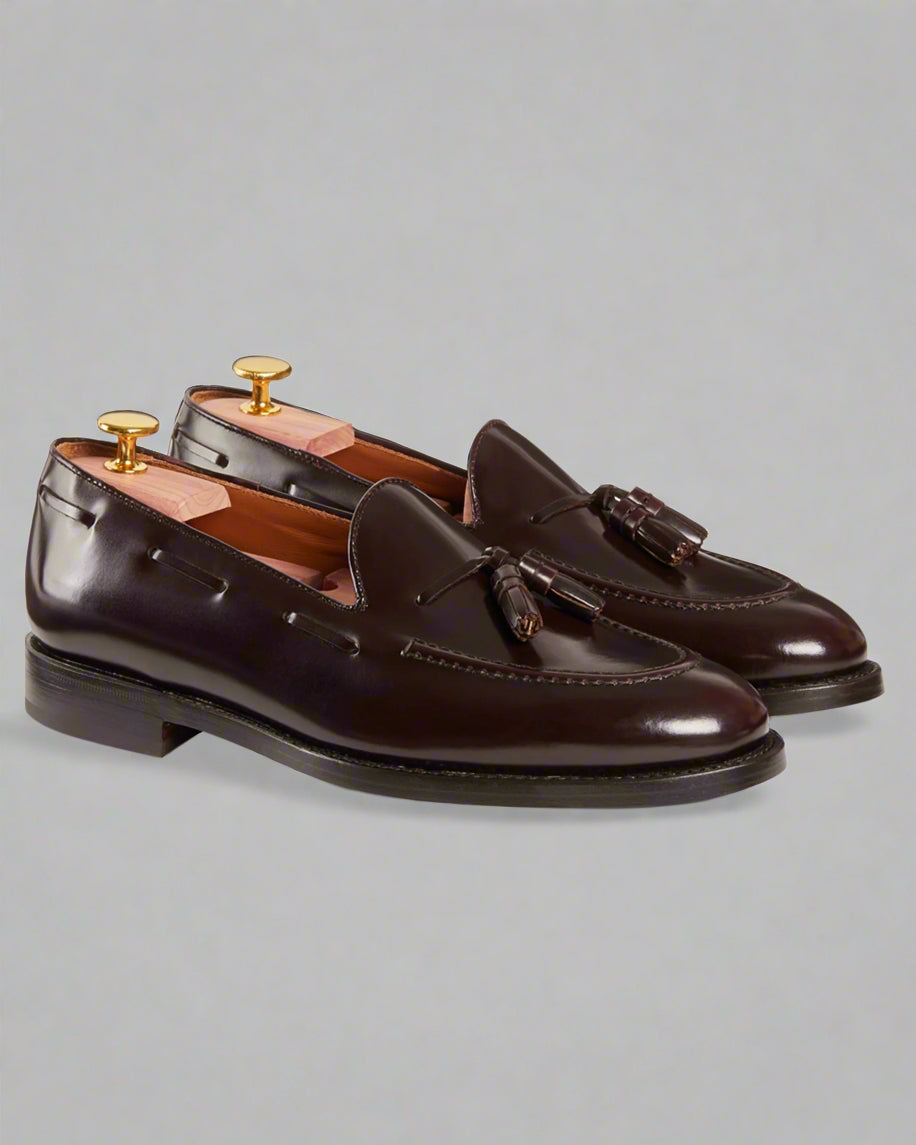 Vellano Halverton Burgundy Brown Tassel Loafers