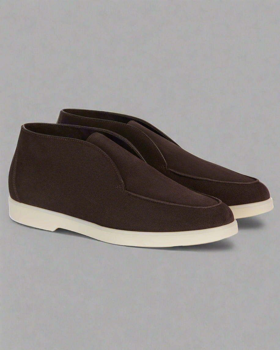 Vellano Bramleigh Dark Brown Suede Loafers