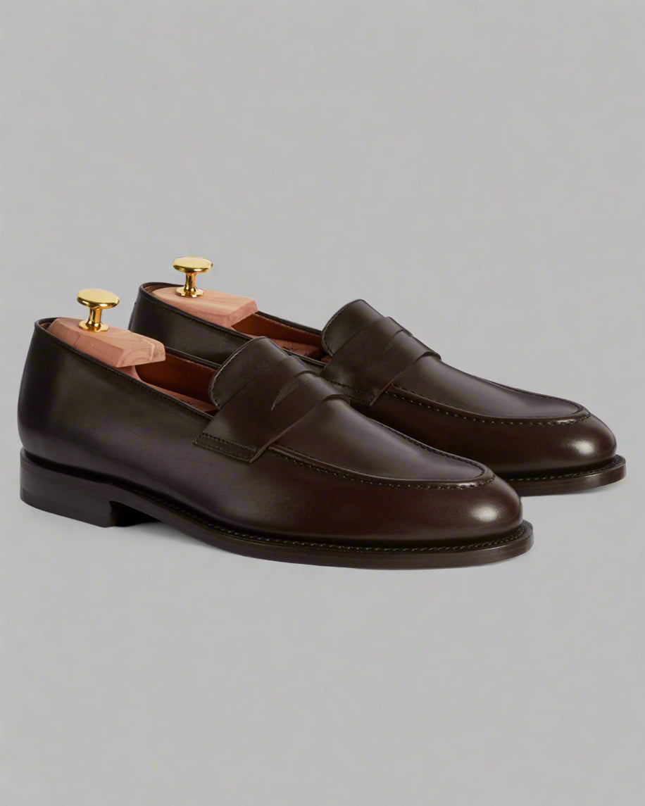 Vellano Harrowmere Dark Brown Penny Loafers