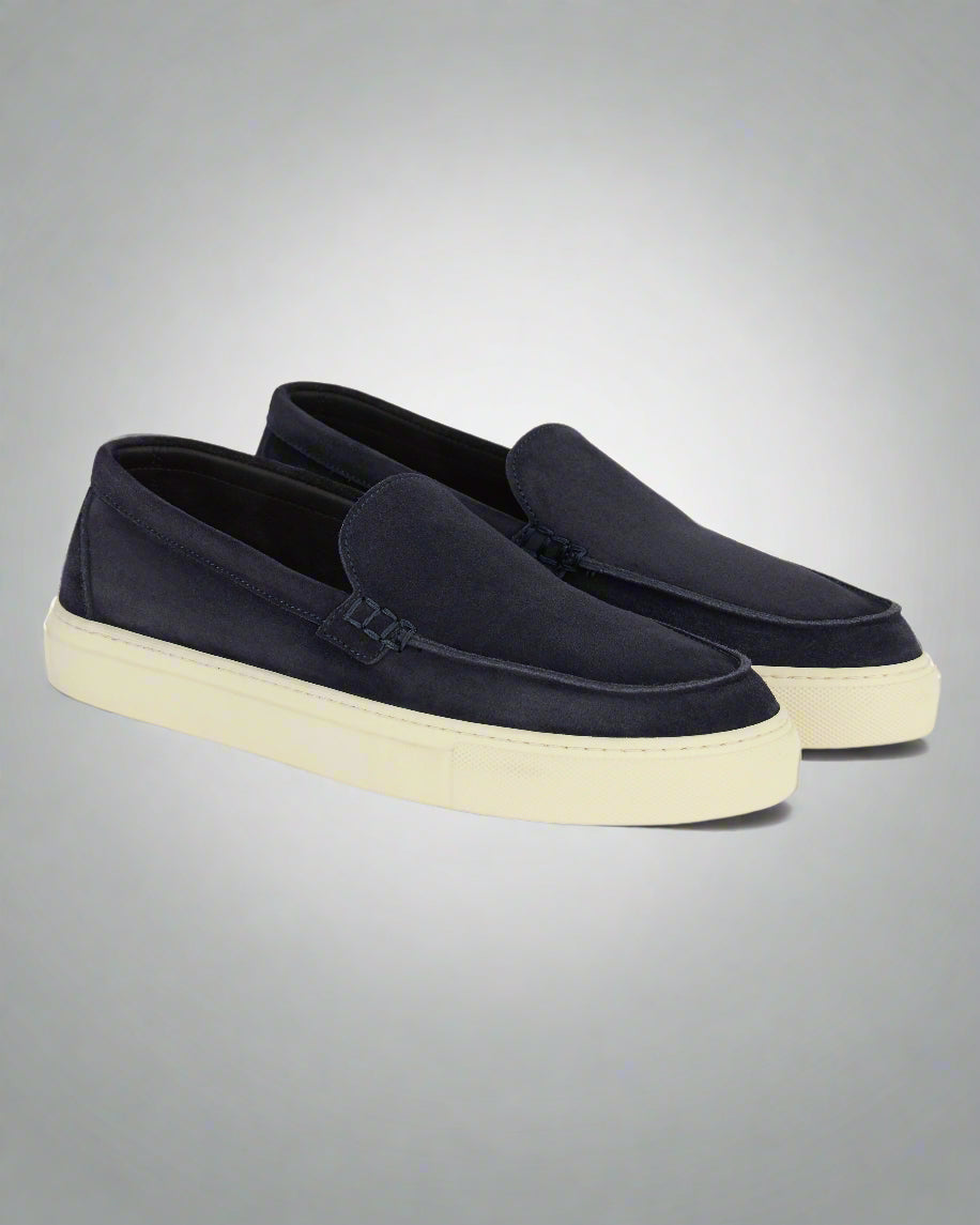 Vellano Branlow Suede Loafers in Blue