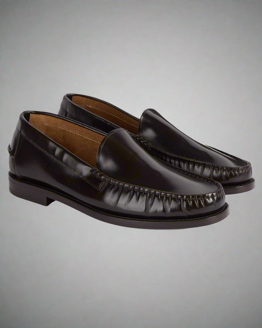 Vellano Harrowmere Abraded Leather Penny Loafers