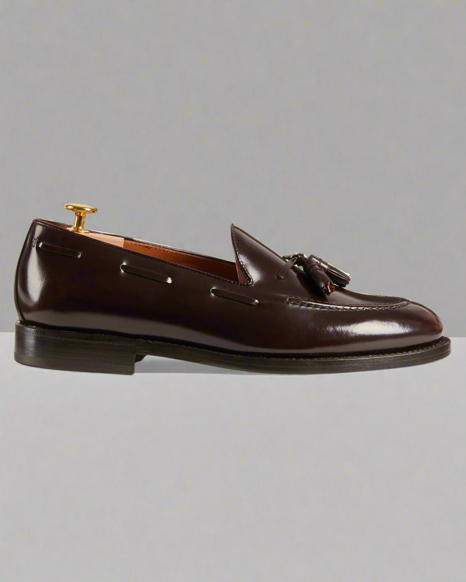 Vellano Halverton Burgundy Brown Tassel Loafers