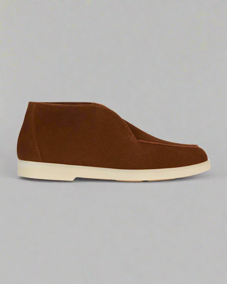 Vellano Brown Suede Loafers