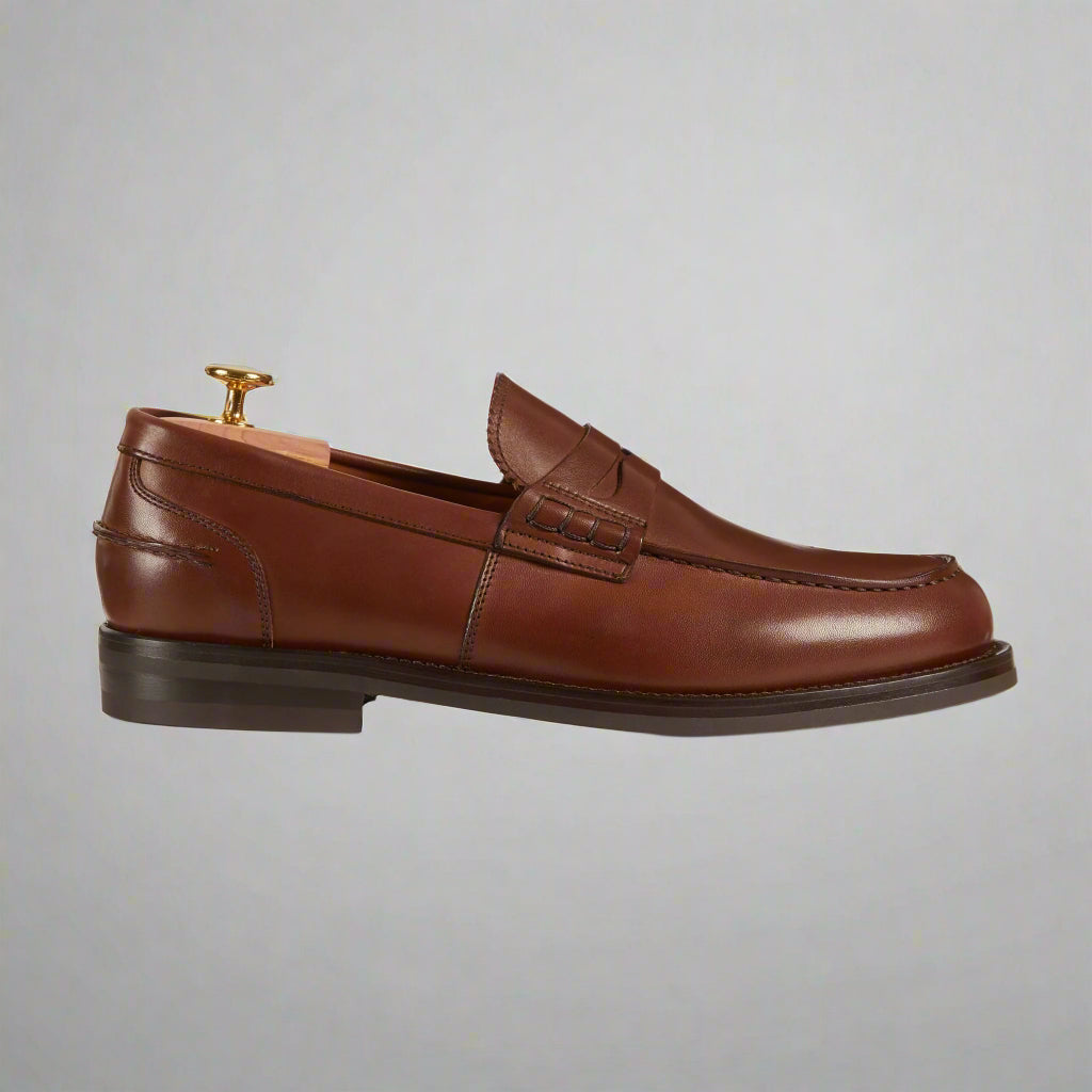Vellano Harrowmere Heritage Penny Loafers Brown
