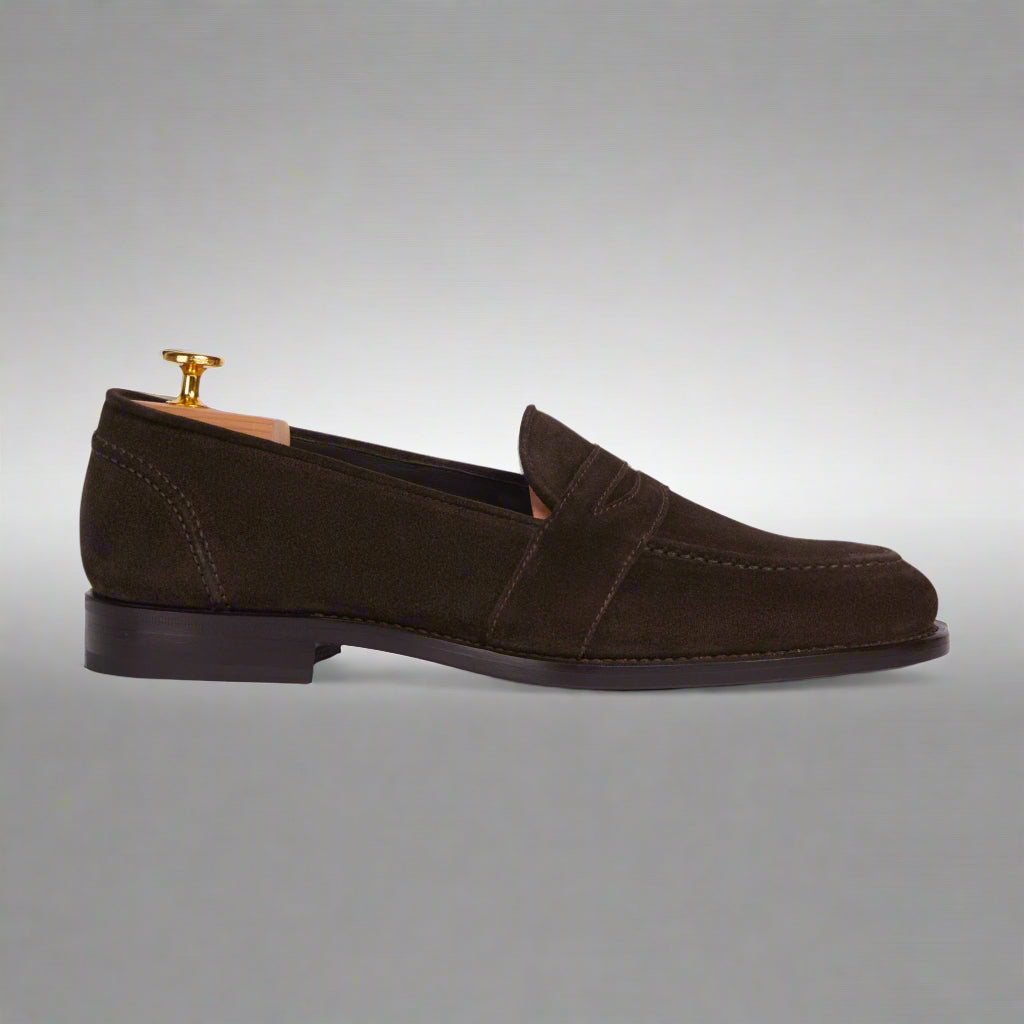 Vellano Harrowmere Sentinel Dark Brown Suede Loafers