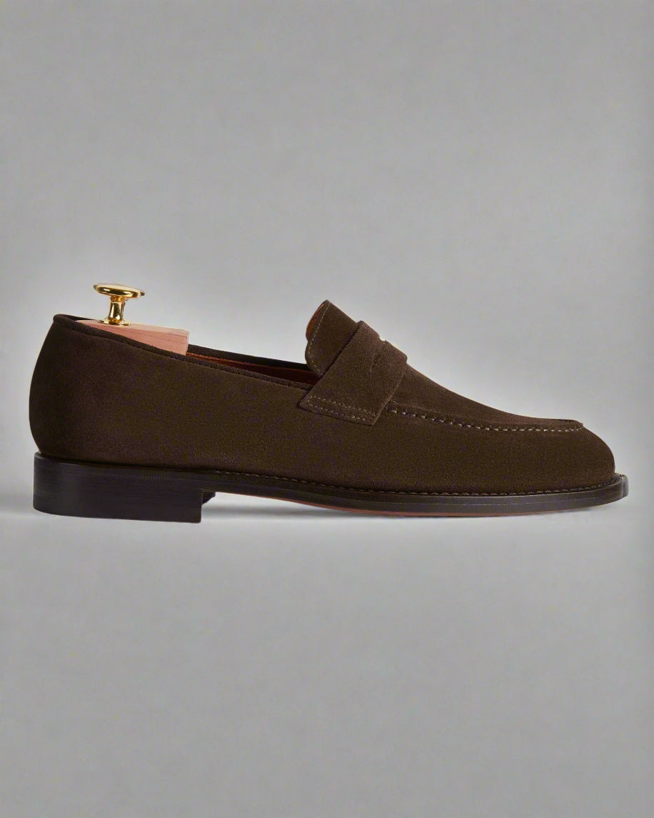 Vellano Harrowmere Suede Penny Loafers