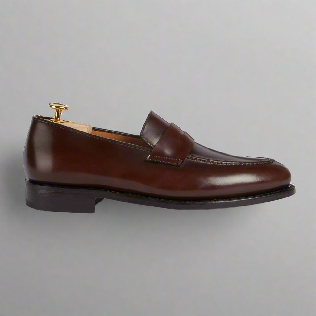 Vellano Eldwyne Dark Brown Cordovan Tapered Loafers