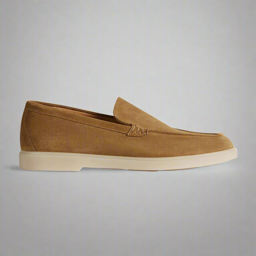 Vellano Calbridge Suede Loafers in Beige