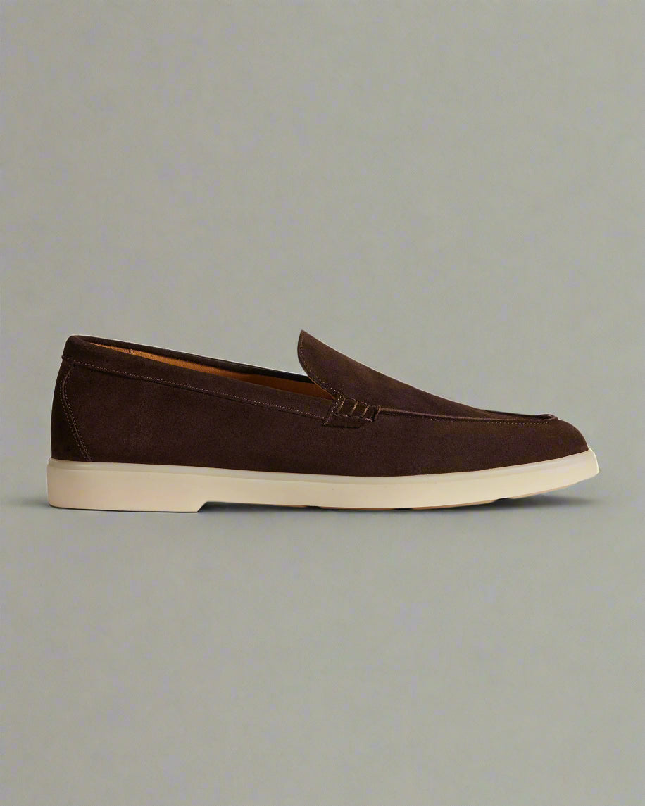 Vellano Calbridge Suede Loafers in Dark Brown