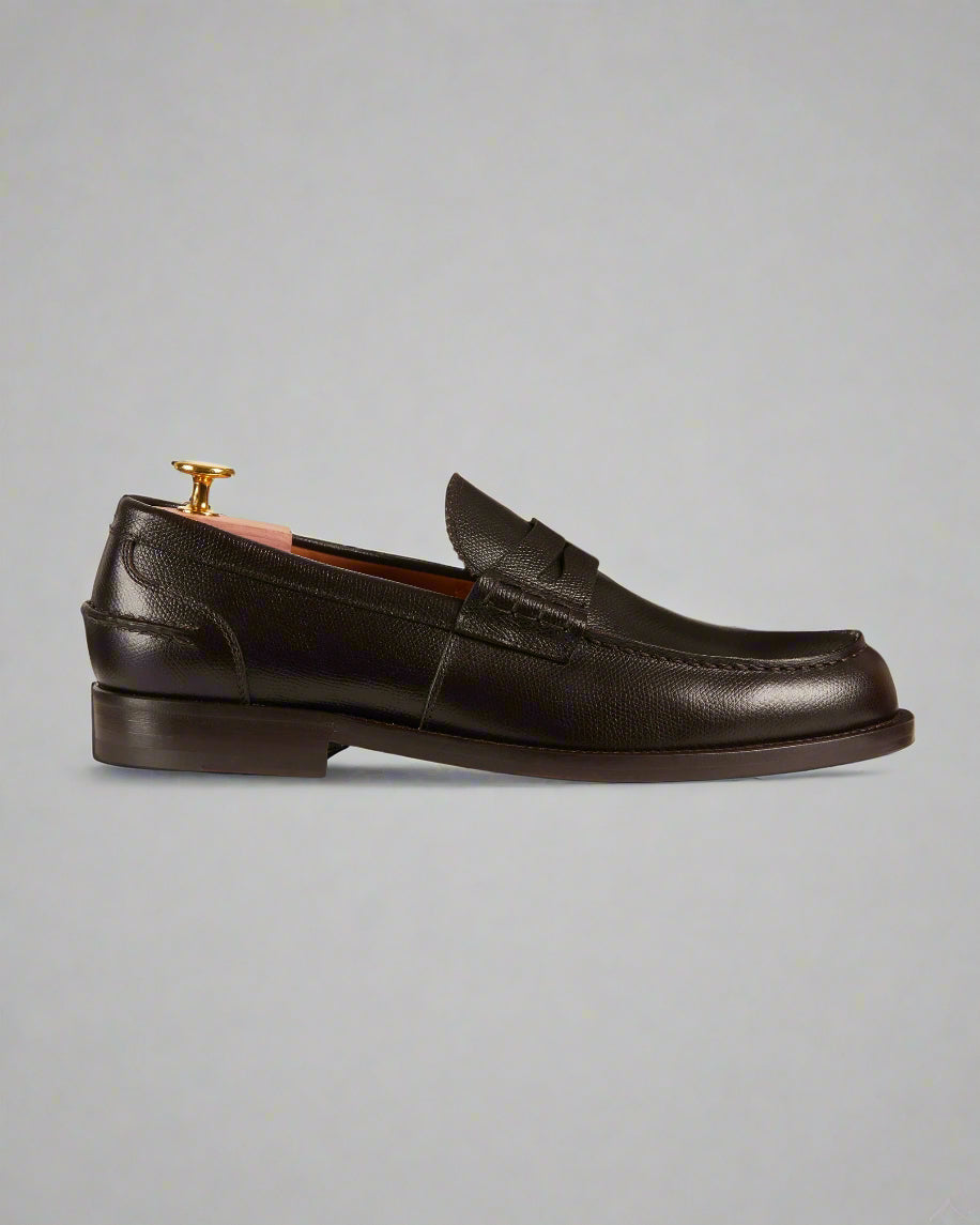 Vellano Harrowmere Tumbled Leather Penny Loafers