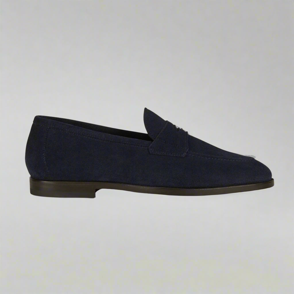 Vellano Pattee Blue Suede Loafers