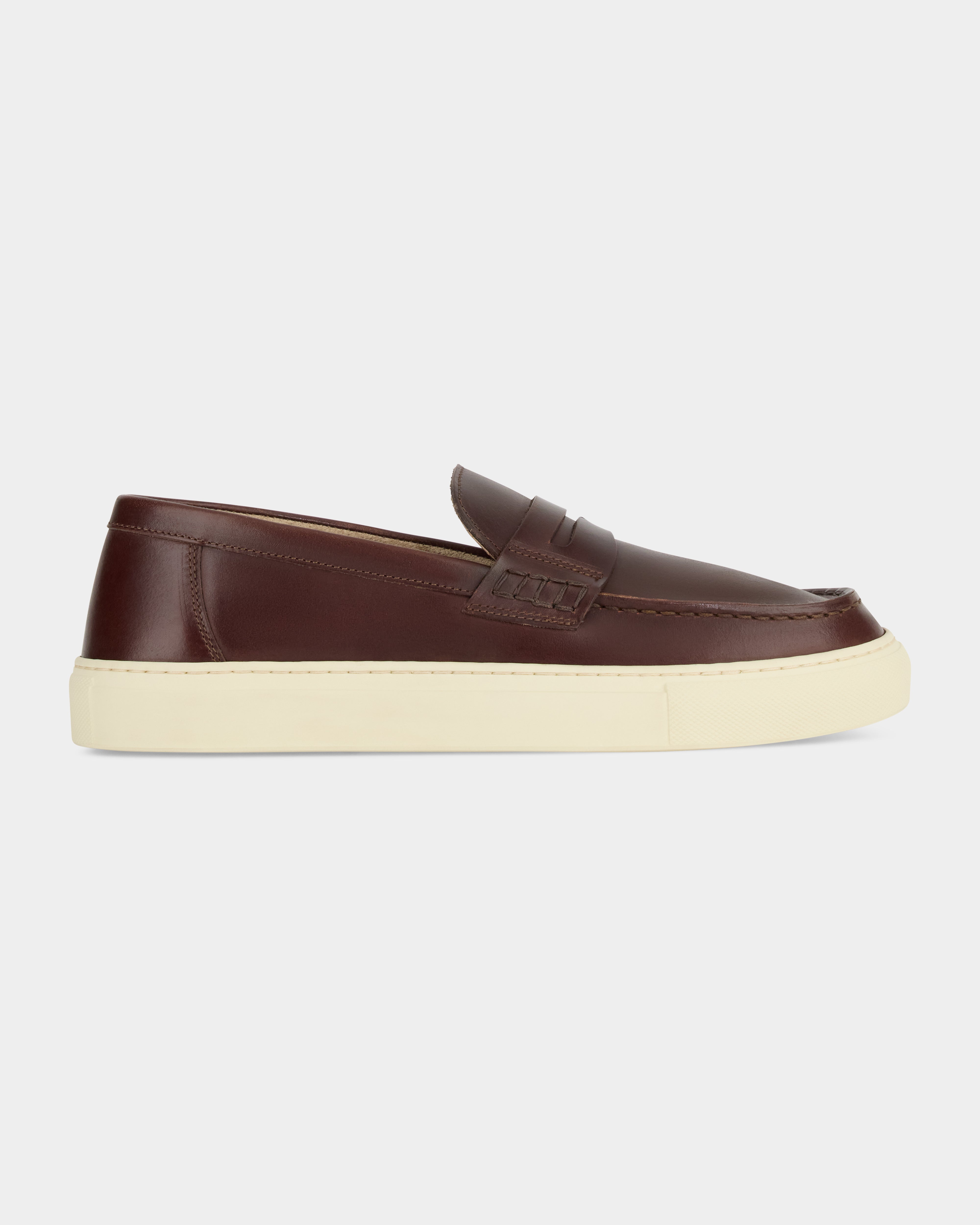 Vellano Scruscion Leather Loafers in Dark Brown