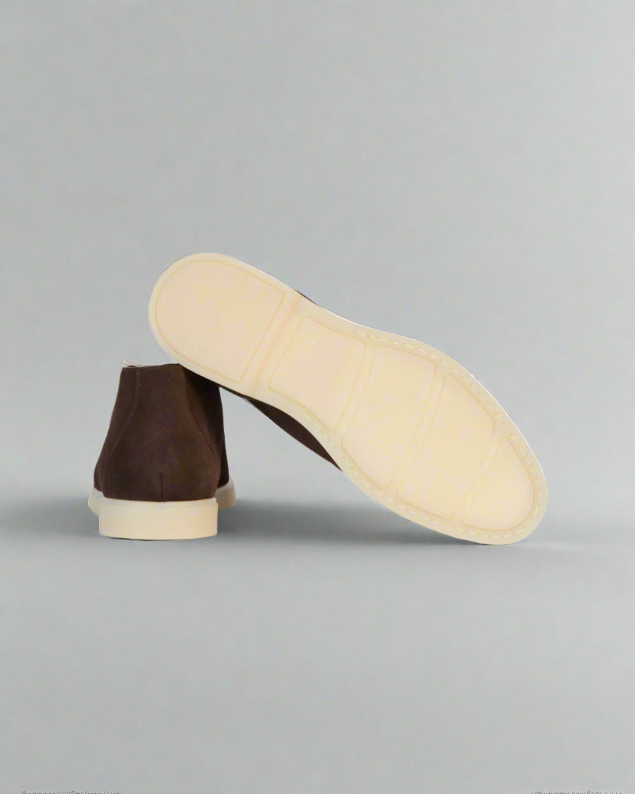 Vellano Bramleigh Dark Brown Suede Loafers