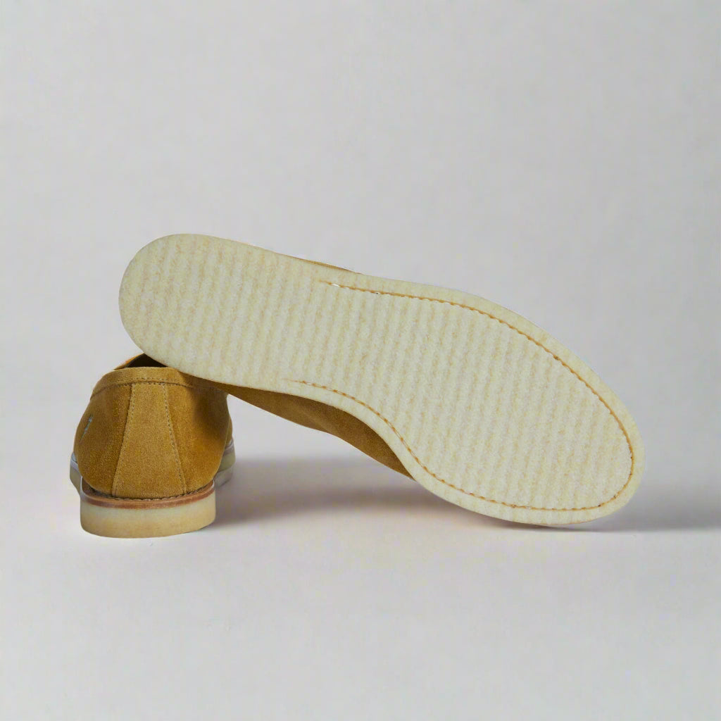 Vellano Beige Suede Loafers