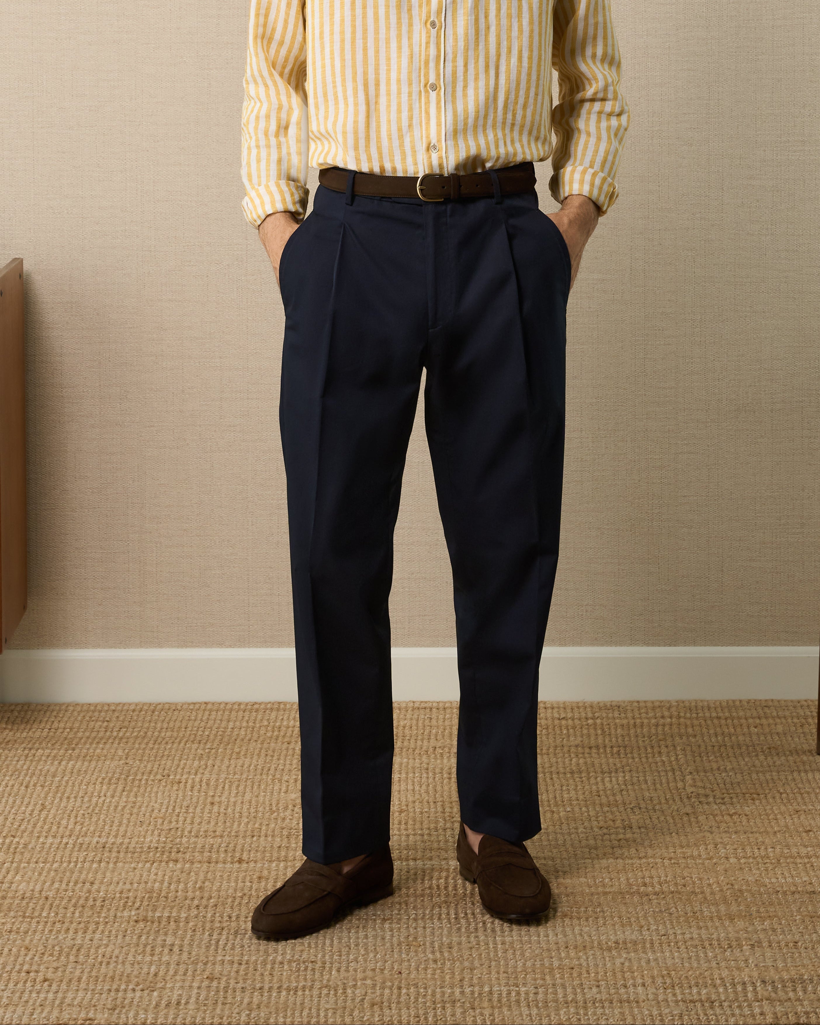 Vellano Deep Brown Suede Loafers