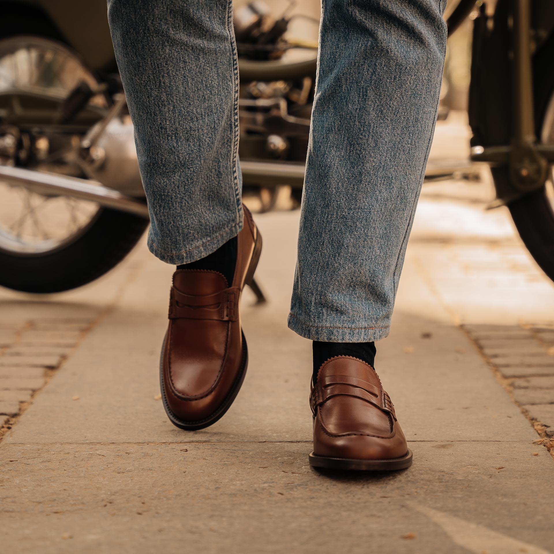 Vellano Harrowmere Brown Penny Loafers