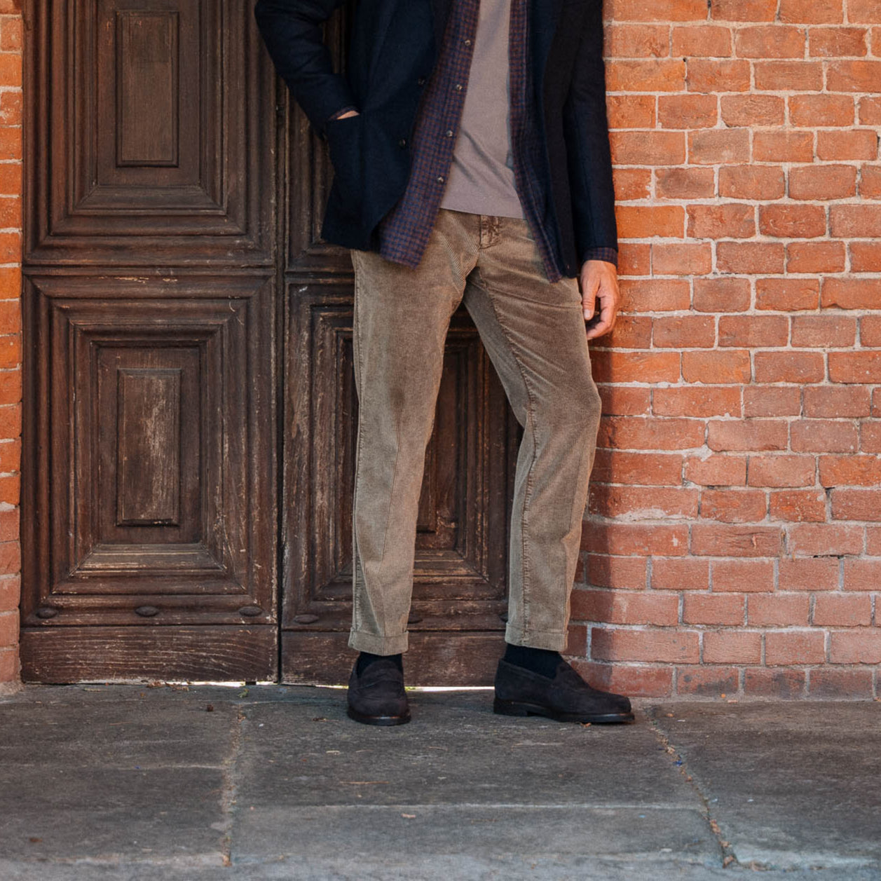 Vellano Harrowmere Greased Suede Penny Loafers