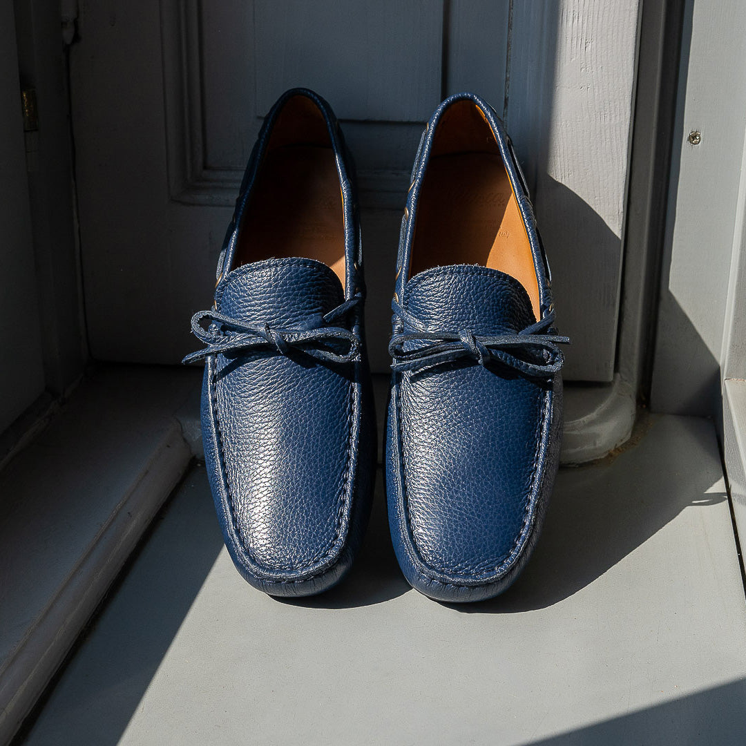 Vellano Eldwynd Blue Hammered Moccasins