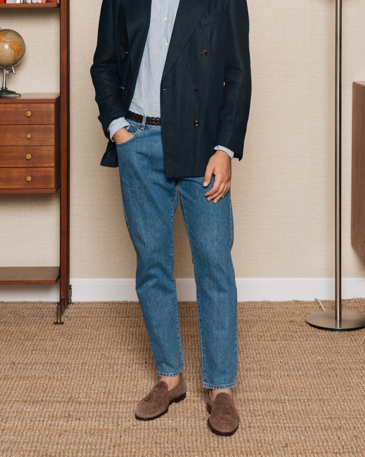 Vellano Straccadent Bark Brown Suede Loafers