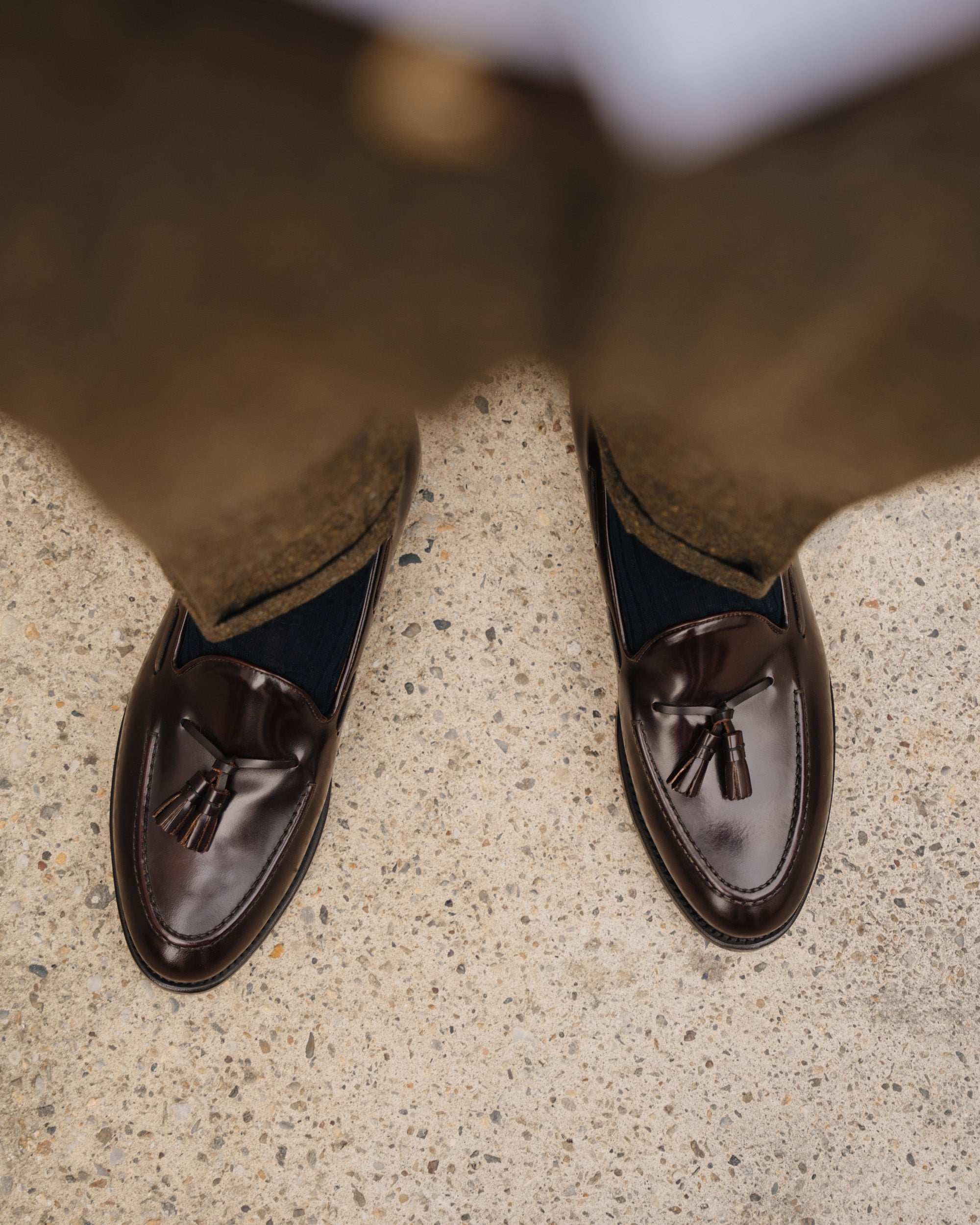 Vellano Halverton Burgundy Brown Tassel Loafers