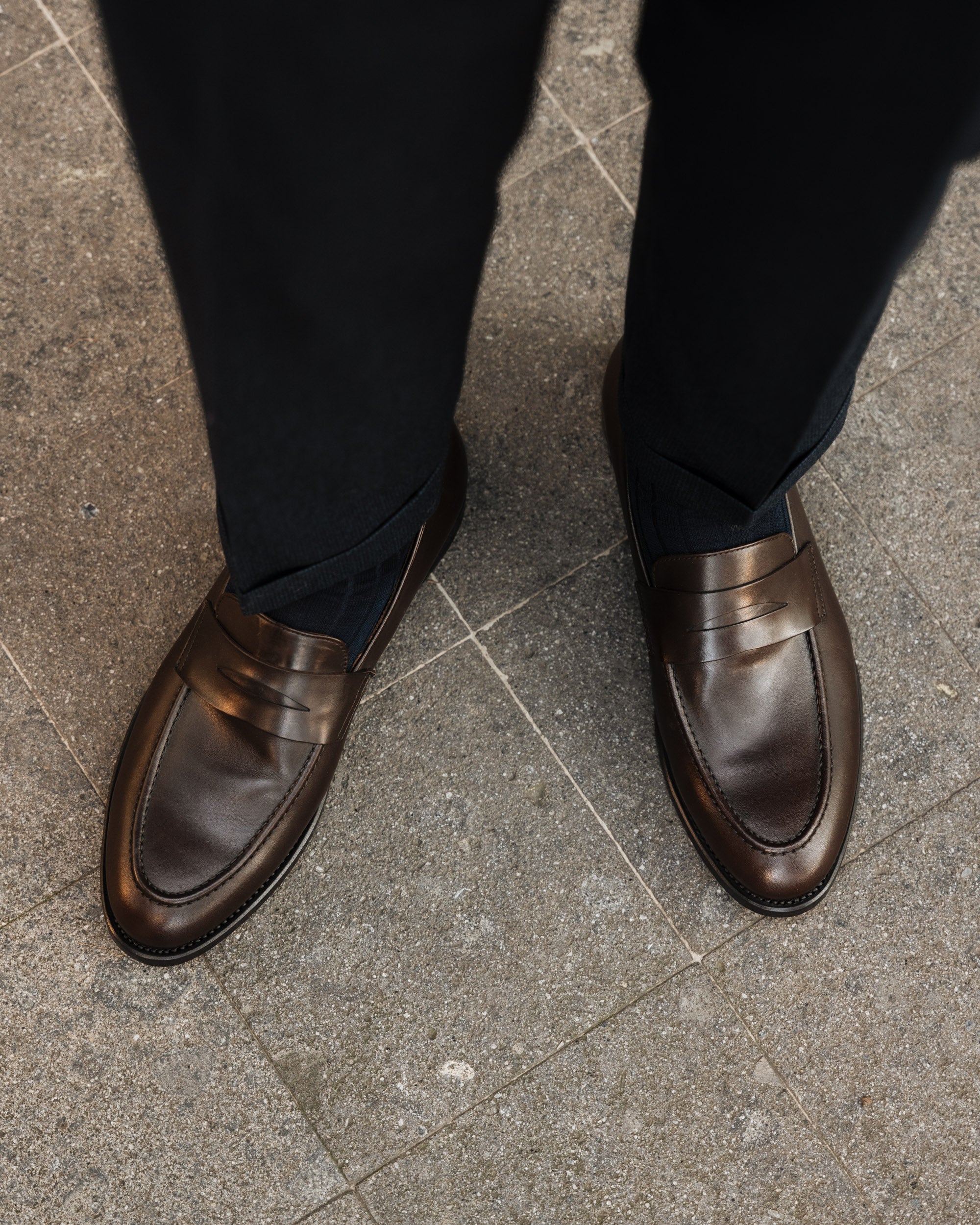 Vellano Harrowmere Dark Brown Penny Loafers