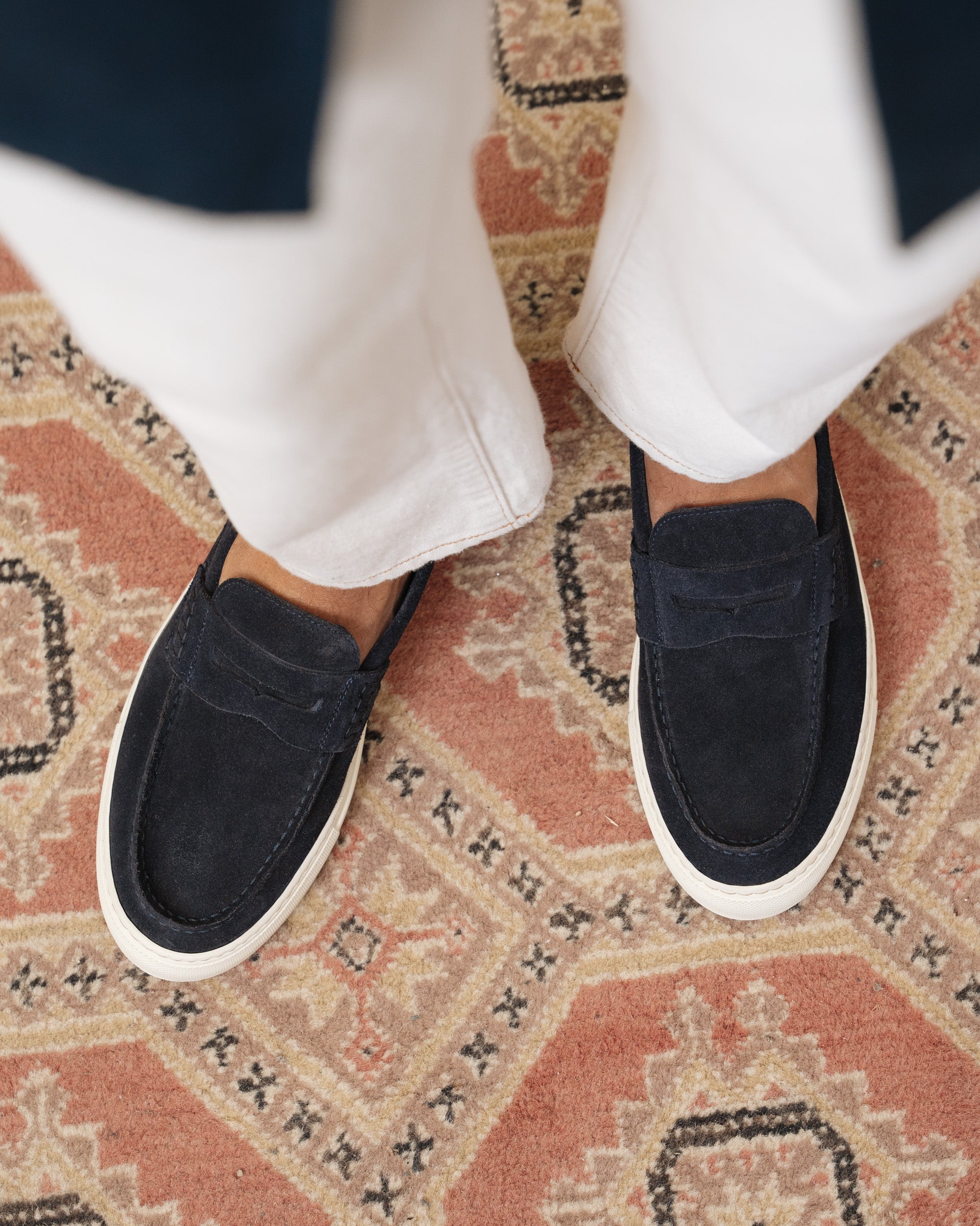 Vellano Marlewyn Suede Loafers in Blue
