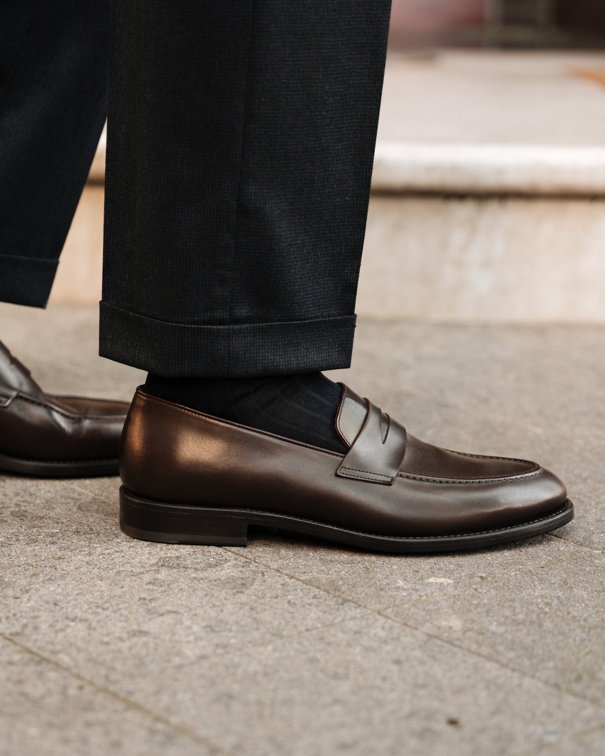 Vellano Harrowmere Dark Brown Penny Loafers
