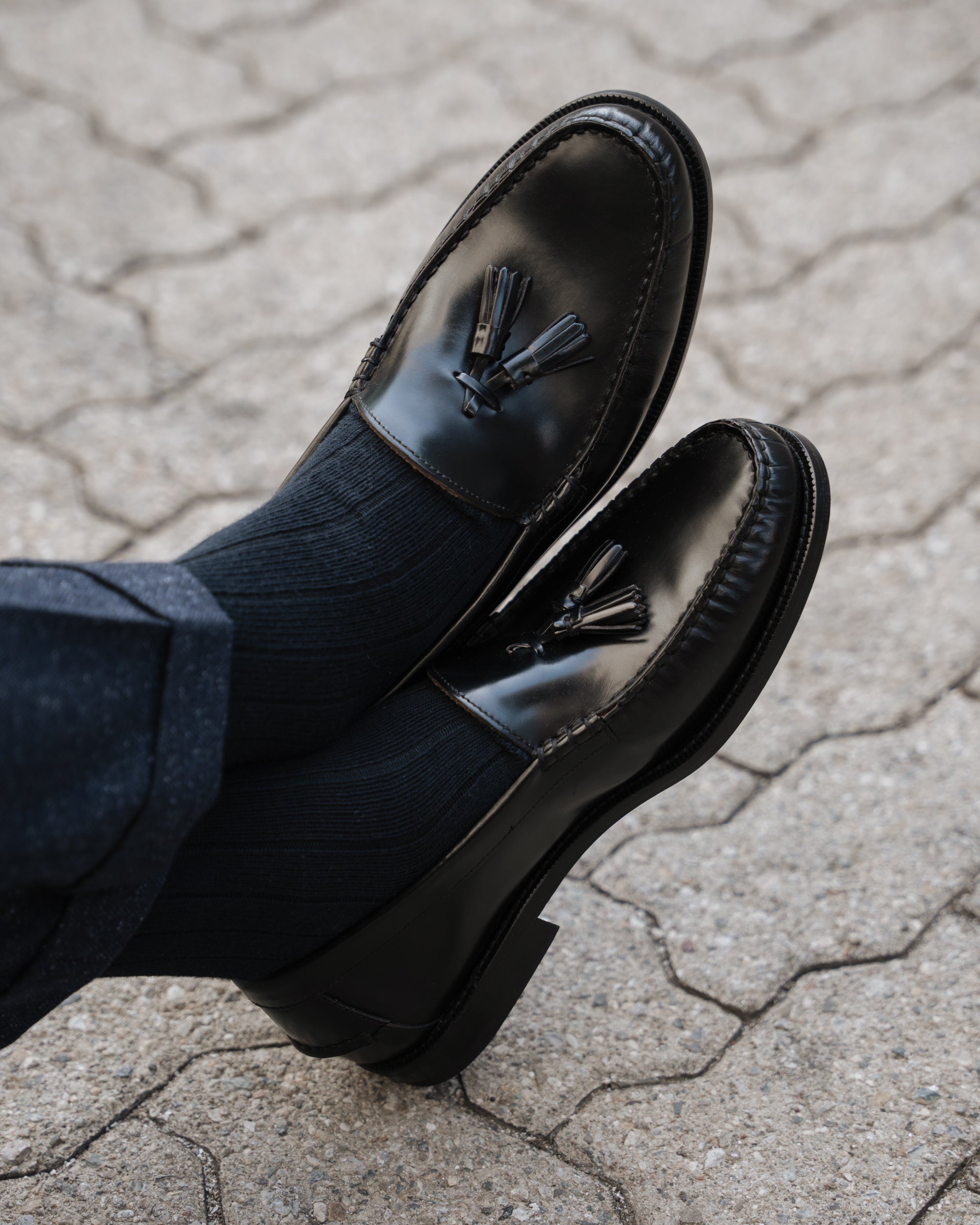 Vellano Marusee Black Leather Loafers