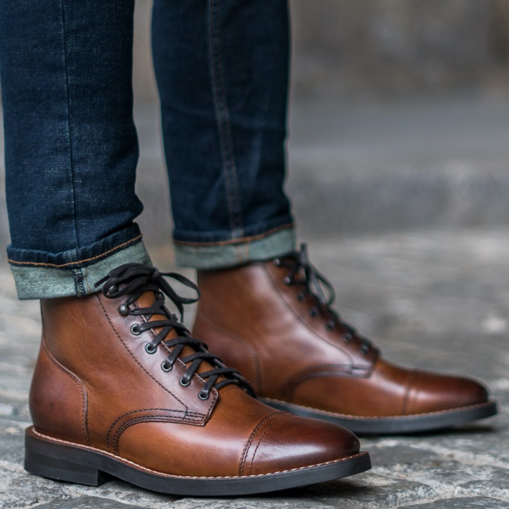 Vellano Frontier Goodyear Welt Lace-Up Leather Boot – Brandy Brown