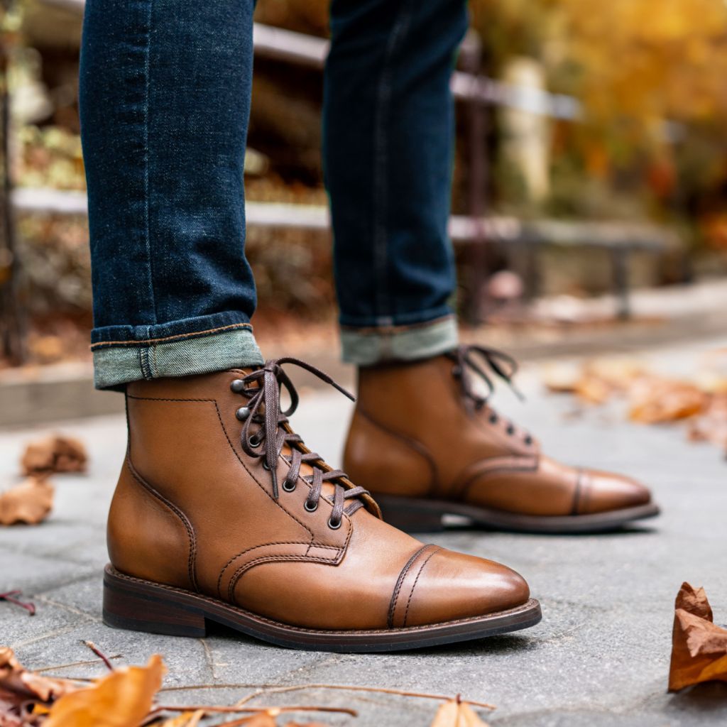 Vellano Frontier Goodyear Welt Lace-Up Leather Boot – Toffee Brown
