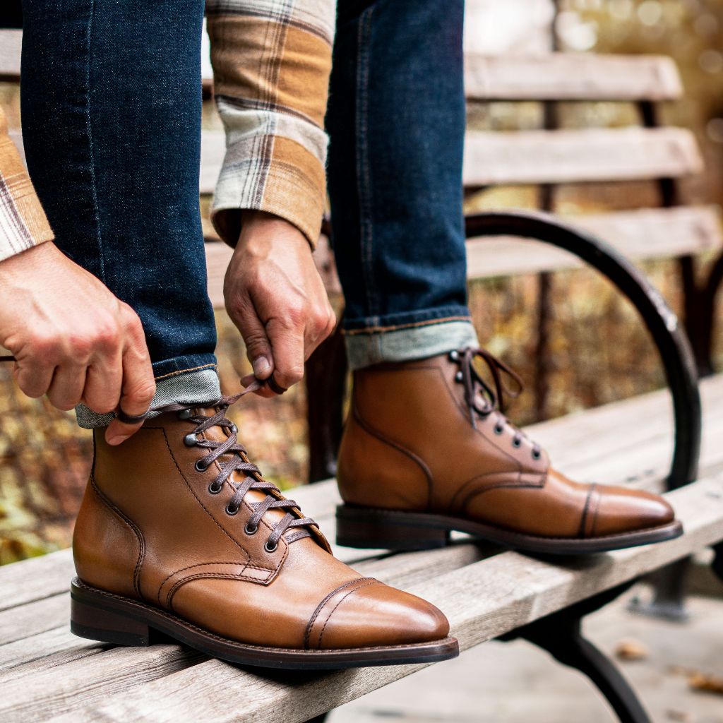 Vellano Frontier Goodyear Welt Lace-Up Leather Boot – Toffee Brown