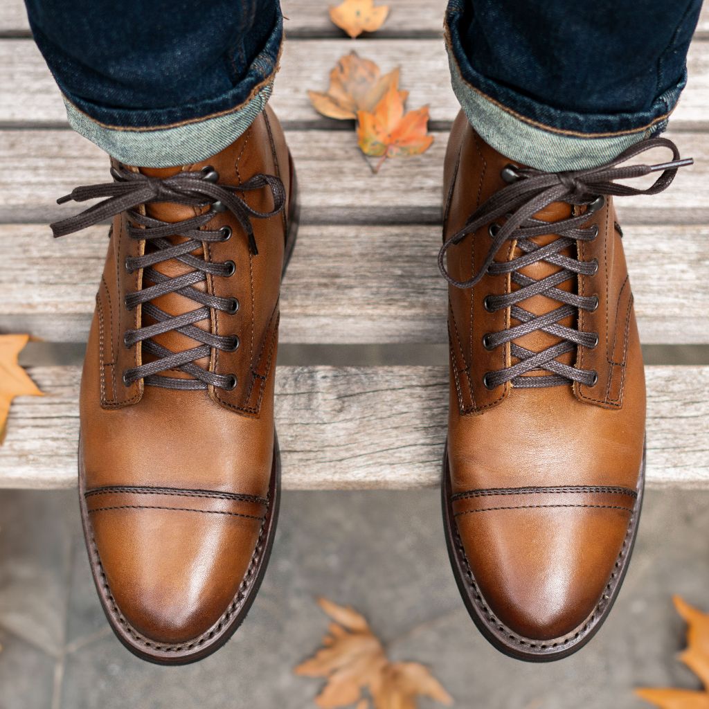 Vellano Frontier Goodyear Welt Lace-Up Leather Boot – Toffee Brown