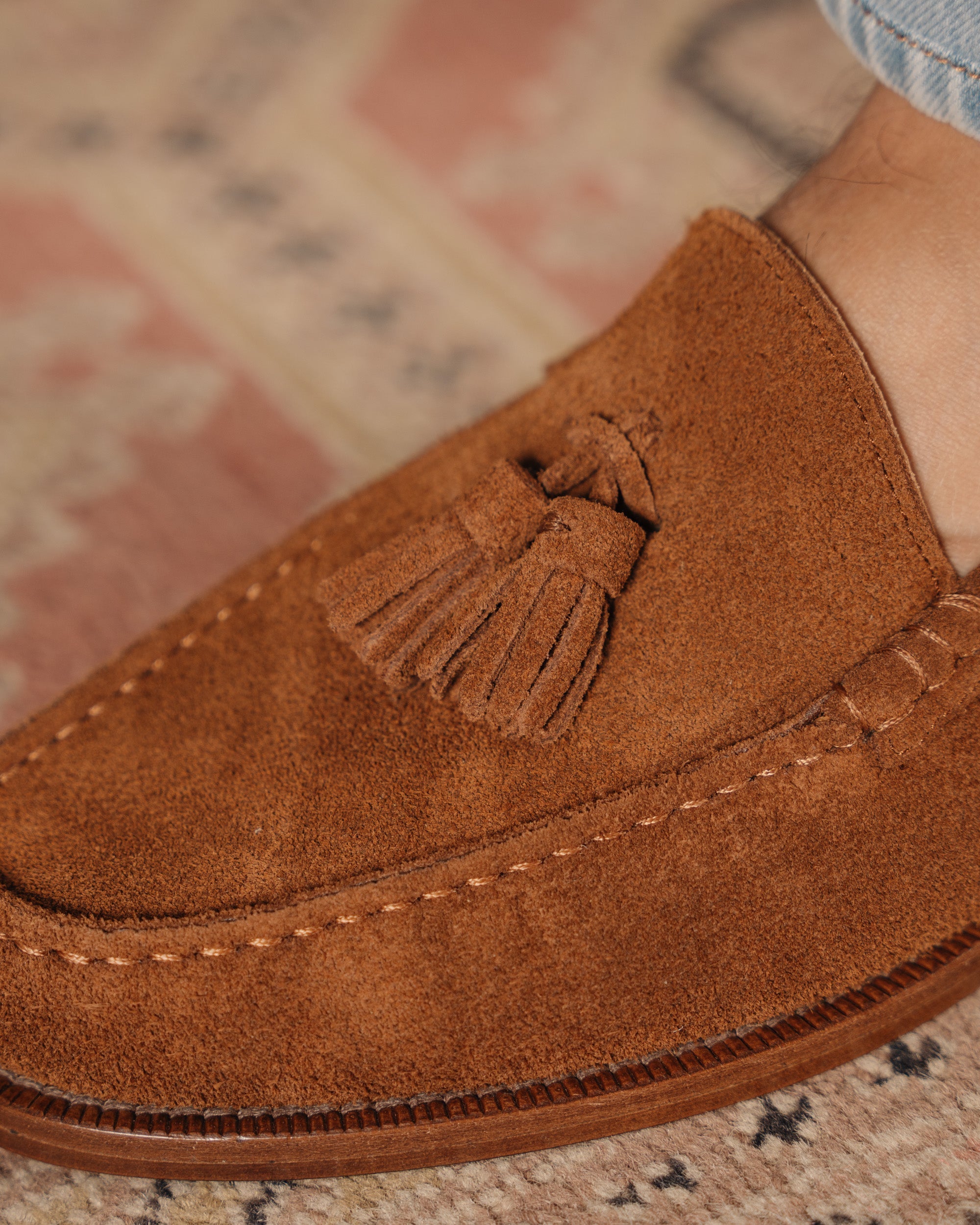 Vellano Marusee Tobacco Suede Loafers