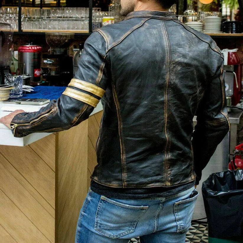 Vellano Raden Vintage Biker Jacket