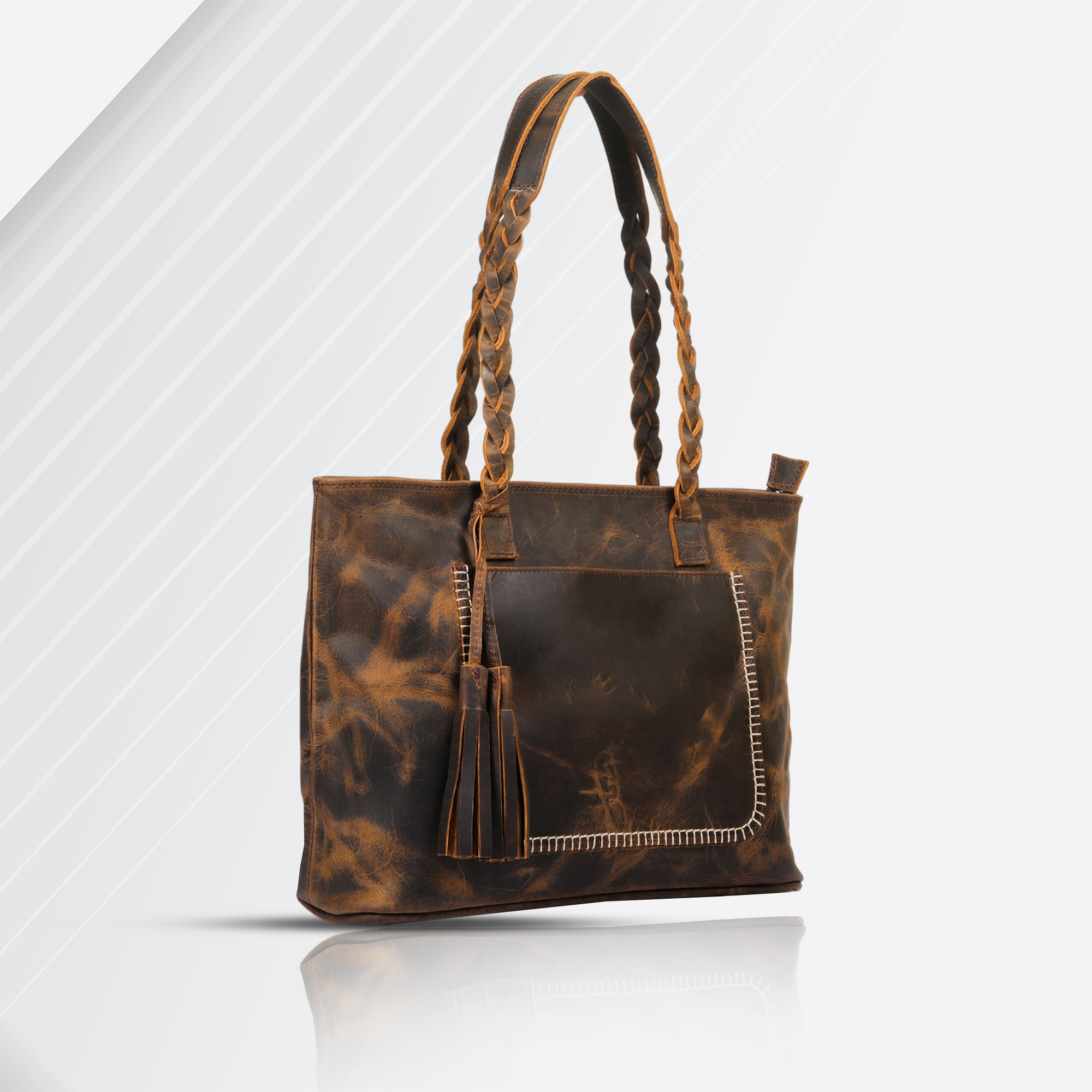 Vellano Willowmark Classic Leather Tote for Effortless Everyday Elegance