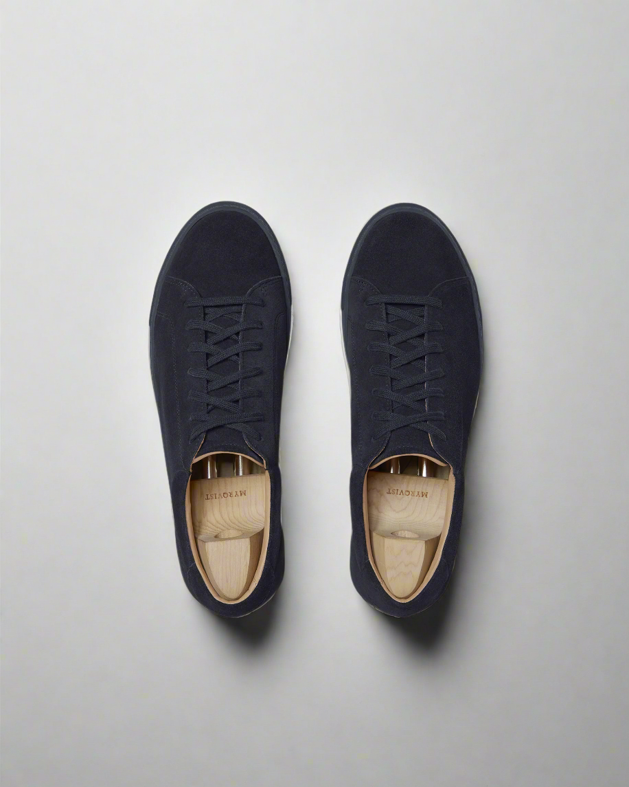 Vellano Oaxen Monochrome Navy Suede Sneakers