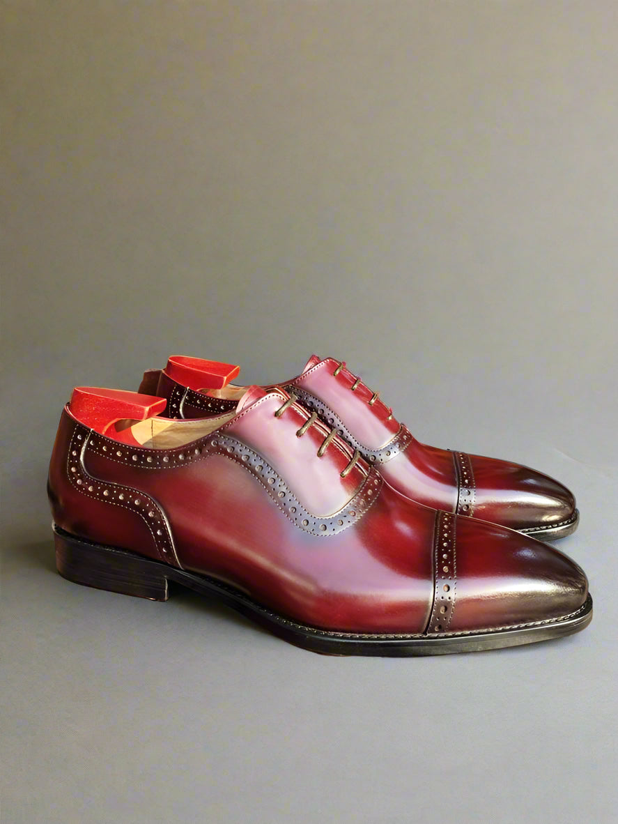 Vellano Somen Leather Brogue Oxford Shoes
