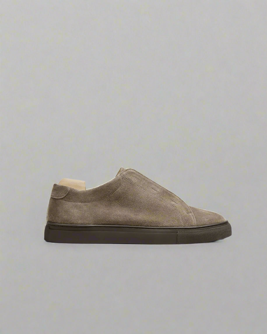Vellano Alno Dark Taupe Suede Sneakers