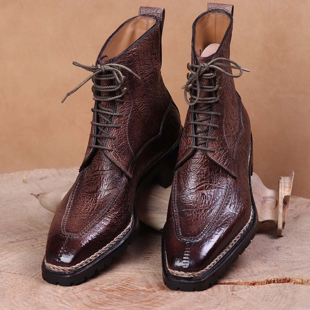 Vellano Centurion Brown Leather Derby Boots
