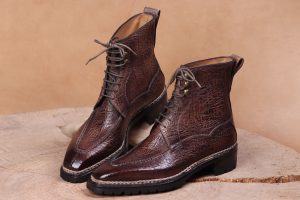 Vellano Centurion Brown Leather Derby Boots