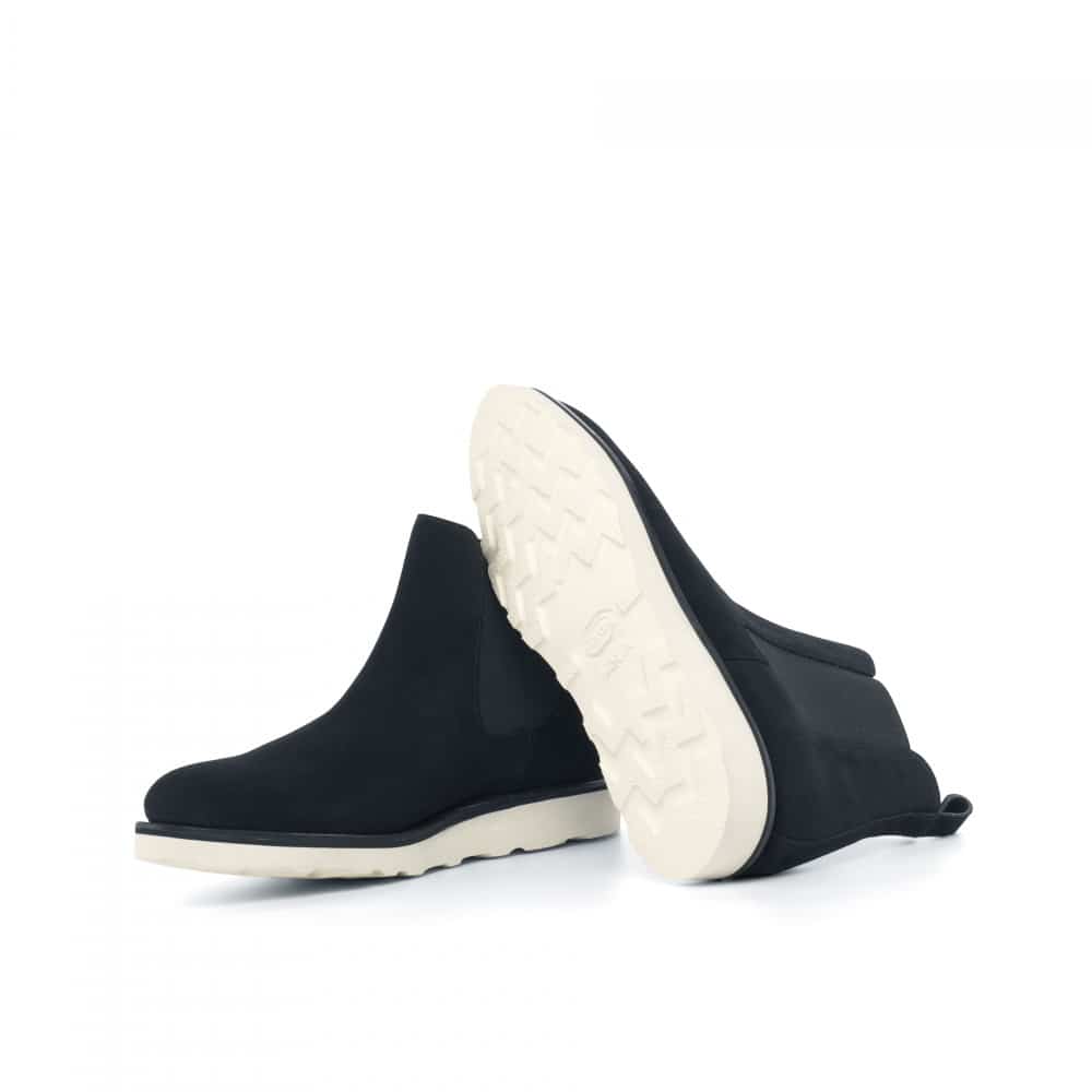 Vellano Black Suede Lightweight Chelsea Boot