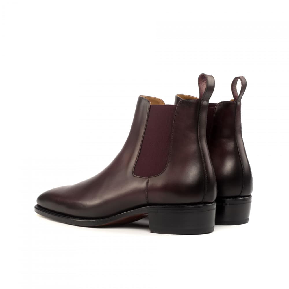 Vellano Burgundy Two Tone Chelsea Boot